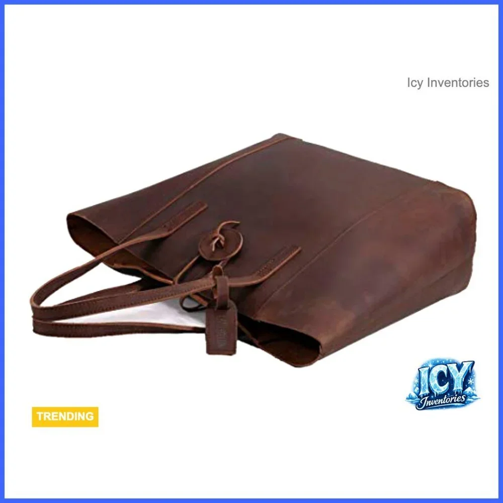 Vintage Baseball Glove Leather Tote Shoulder Bag Large Capacity